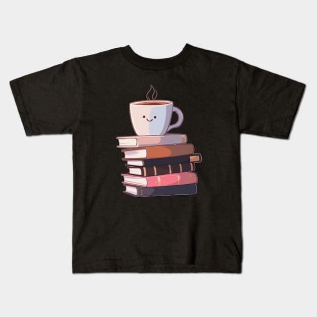 That_s What I Do I Read Books And I Know Things Coffee and Reading Kids T-Shirt by Mimimoo